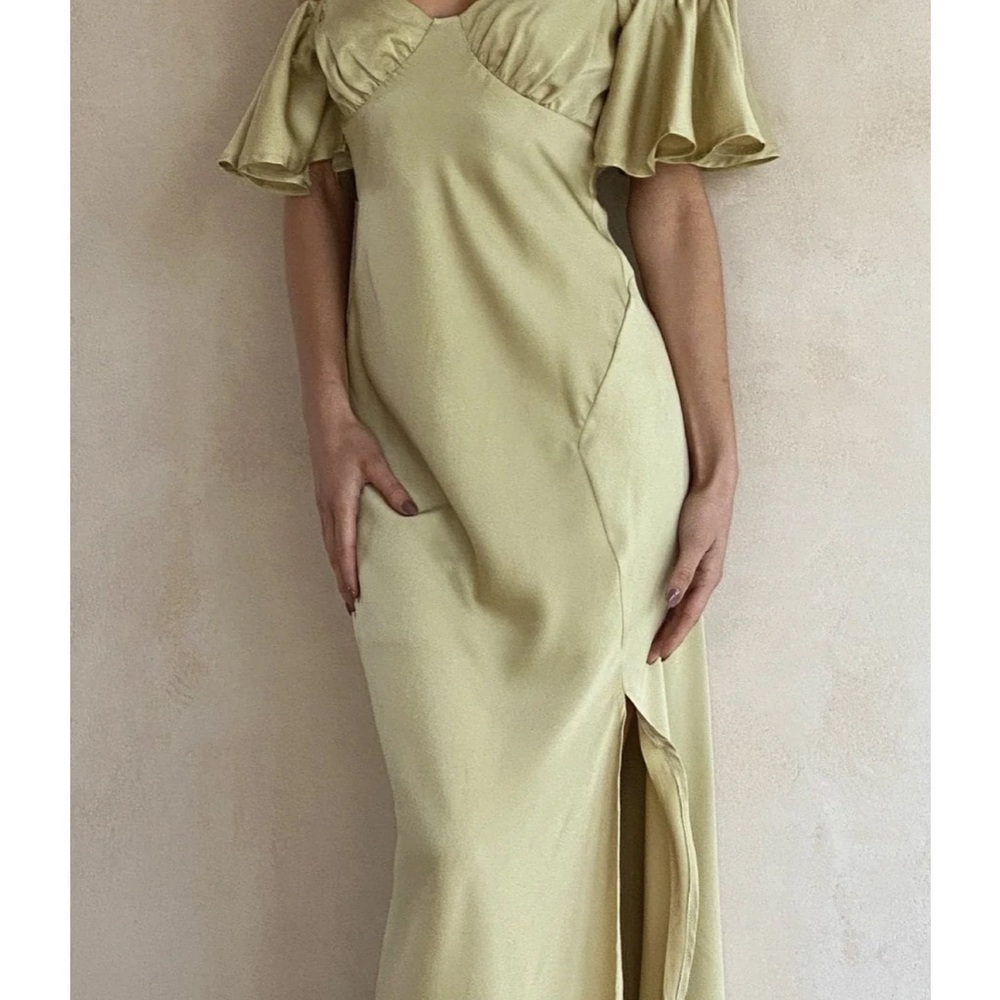 Billy J Louisa Midi Dress - Olive size 12